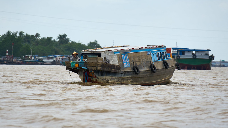 The Mekong river stretches across six countries: China, Myanmar, Thailand, Laos, Cambodia, and Vietnam.