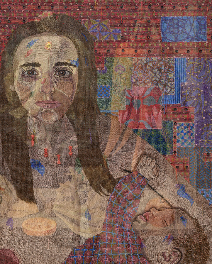 Talia Levitt, ‘My Body is a Mountain, My Body is Nourishment,’ 2025. Acrylic on canvas, 76.2 x 61.0 x 3.0 cm (30.0 x 24.0 x 1.2 in).